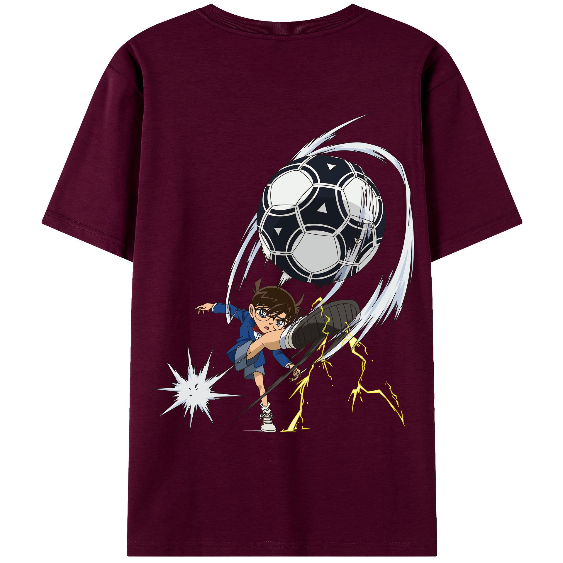 （画像用） 名探偵コナン 江戸川 コナン Detective Conan Conan Edogawa レディース半袖Tシャツ(バックプリント)